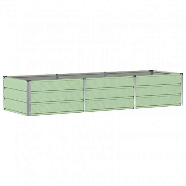vidaXL Truhlík Zelená 240 x 80 x 45 cm Ocel