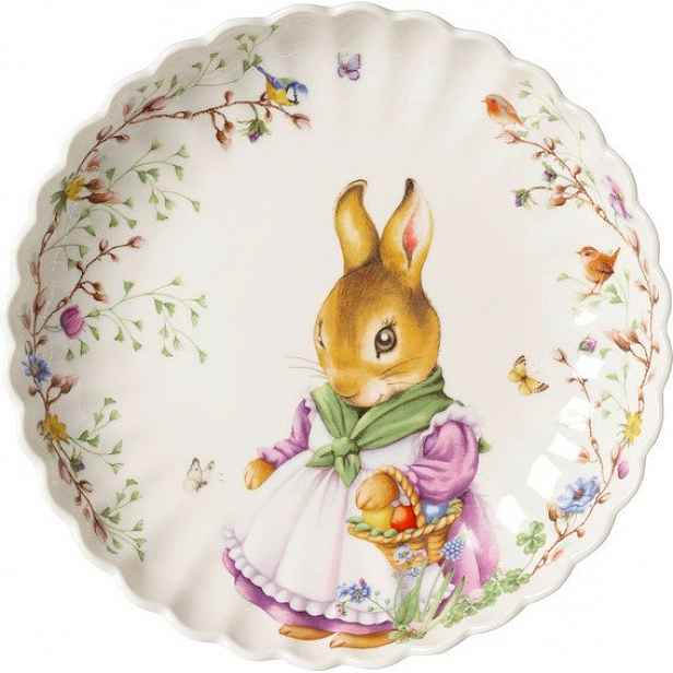 Velikonoční mísa Ø 30 cm Villeroy & Boch Spring Fantasy, zaječice babička Emma