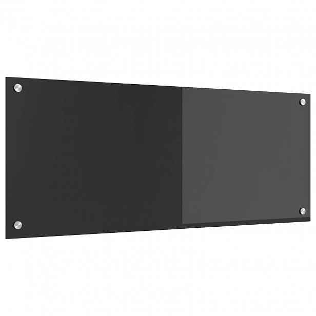 vidaXL Kuchyňský obklad Tmavě šedá 100 x 40 cm tvrzené sklo