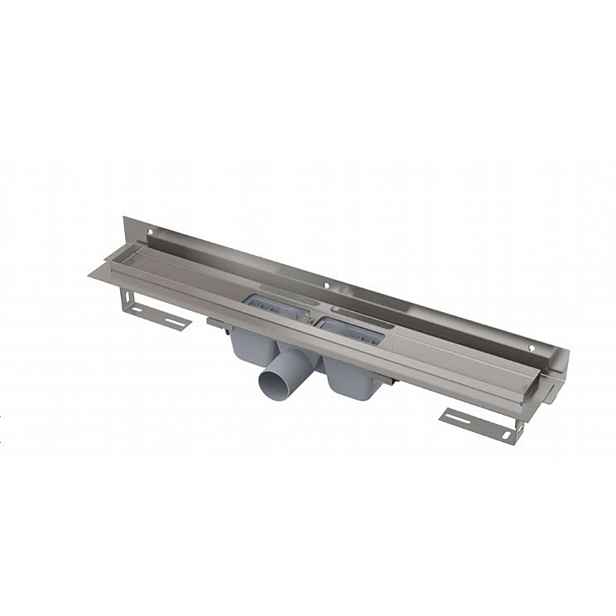 Alca - Sprchový žlab Flexible 115 cm, s nastavitelným límcem ke stěně, nerez APZ4-1150