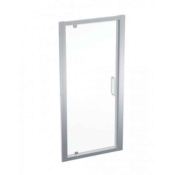 Geberit GEO - Sprchové dveře 90x190 cm, stříbrná/čiré sklo 560.125.00.2