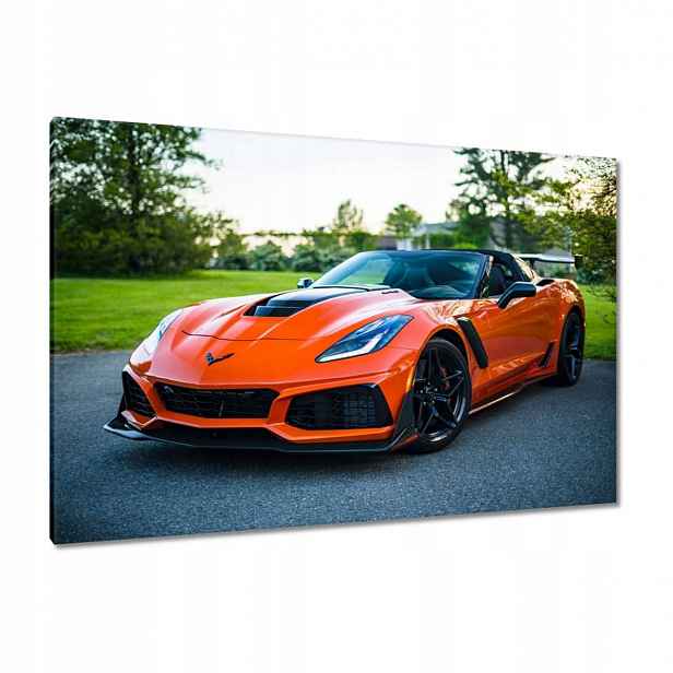 Obrazy 120x80 Oranžové auto