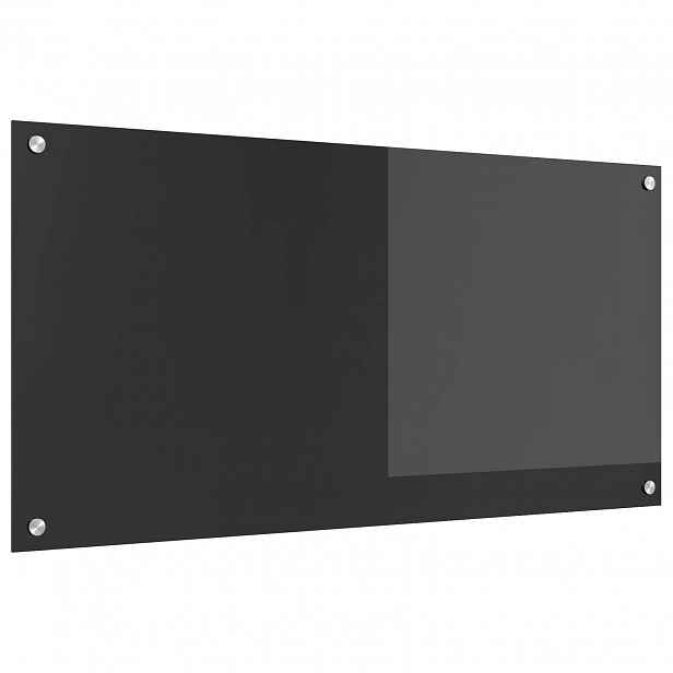 vidaXL Kuchyňský obklad Tmavě šedá 100 x 50 cm tvrzené sklo