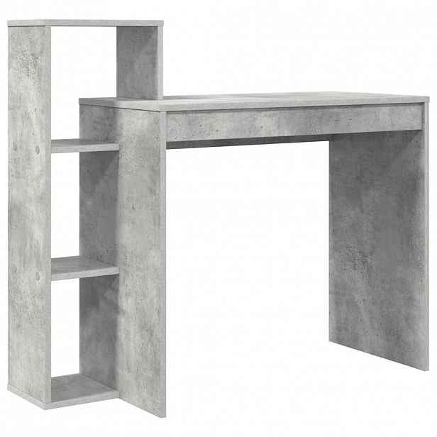 vidaXL Stůl Betonově šedá Kompozitní dřevo 100 x 40 x 90 cm