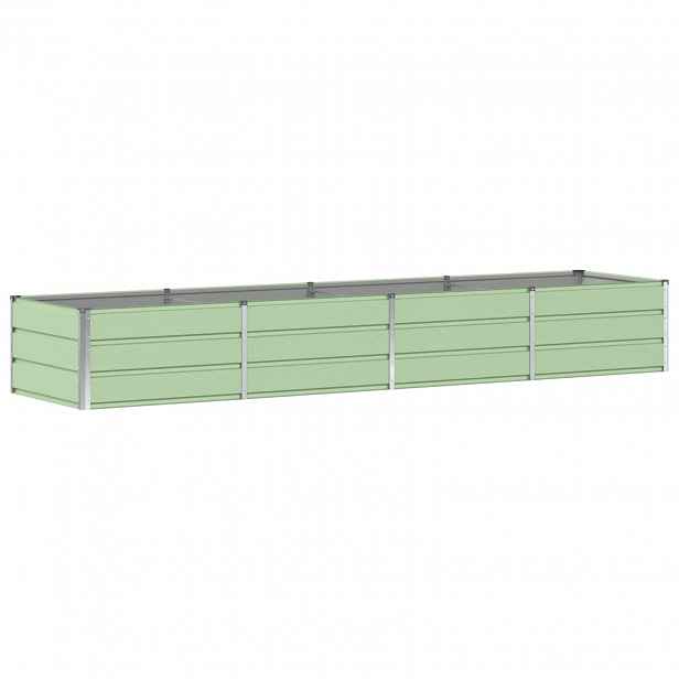 vidaXL Truhlík Zelená 320 x 80 x 45 cm Ocel