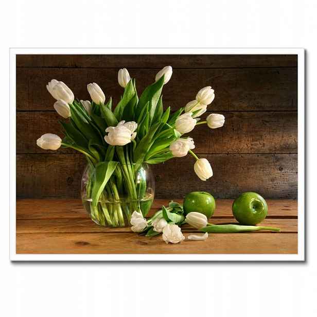 Plakáty v rámu 70x50 Kytice tulipánů Váza