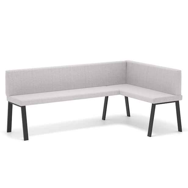 Idohome ROHOVÁ LAVICE MONO Y pravá tkanina hladká, 128/168 cm, béžová