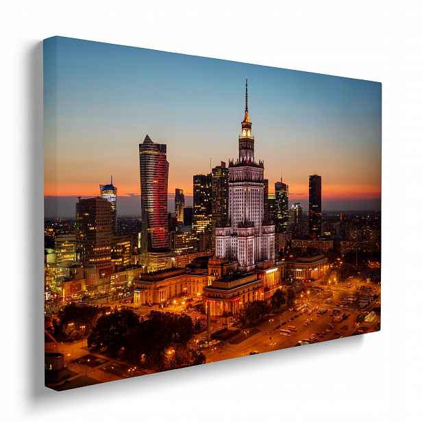 Obraz na plátně Panorama města pohled nástěnná dekorace do domu 70x50 cm
