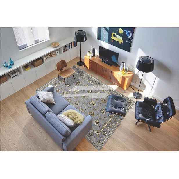 Ručně vázaný kusový koberec Diamond DC-M 2 Light grey/light grey, 365x550, šedá, chodba / předsíň, Diamond Carpets India