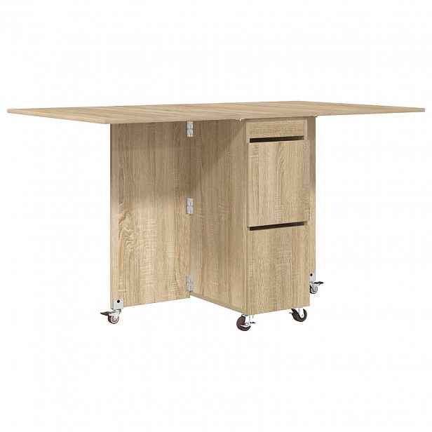 vidaXL Jídelní stůl 140 x 80 x 77 cm Kompozitní dřevo Dub sonoma