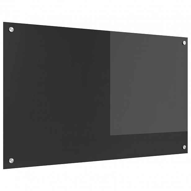 vidaXL Kuchyňský obklad Tmavě šedá 100 x 60 cm tvrzené sklo