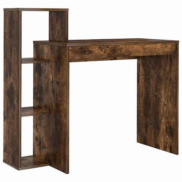 vidaXL Stůl Kouřový dub Kompozitní dřevo 100 x 40 x 90 cm