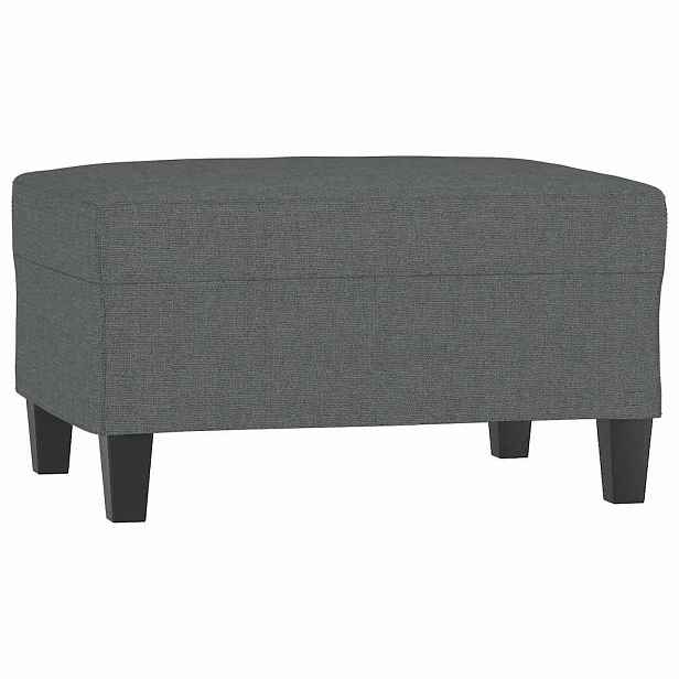vidaXL Podnožka tmavě šedá 70 x 55 x 41 cm textil