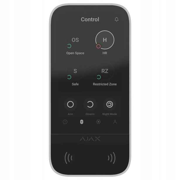 Ajax KeyPad TouchScreen Jeweller černý – bezdrátová klávesnice