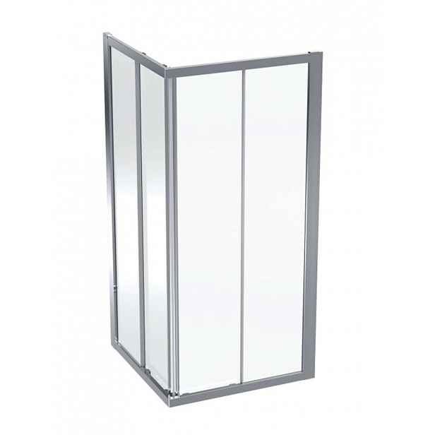 Geberit GEO - Sprchový kout 90x90 cm, stříbrná/ čiré sklo 560.122.00.2