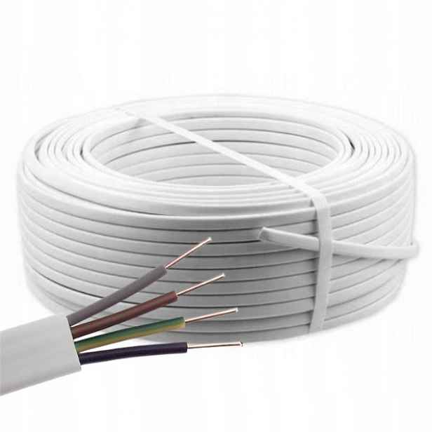 Plochý instalační kabel Ydyp 4x1,5 Elpar Polská Výroba Rolka 100M