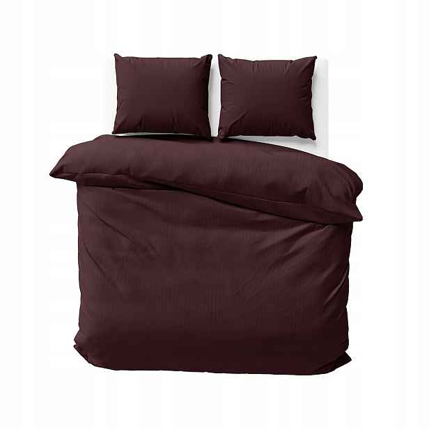 Sada Povlečení Z Adamašku 220x200 Pure Collection Bordová (víno)