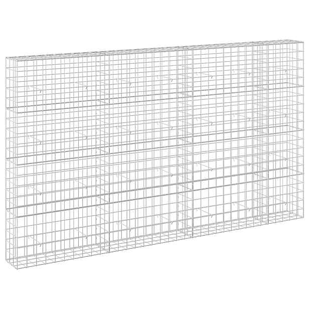 vidaXL Gabion s drátem 3,5 mm a síťkou 10x10 cm 350x30x200 cm