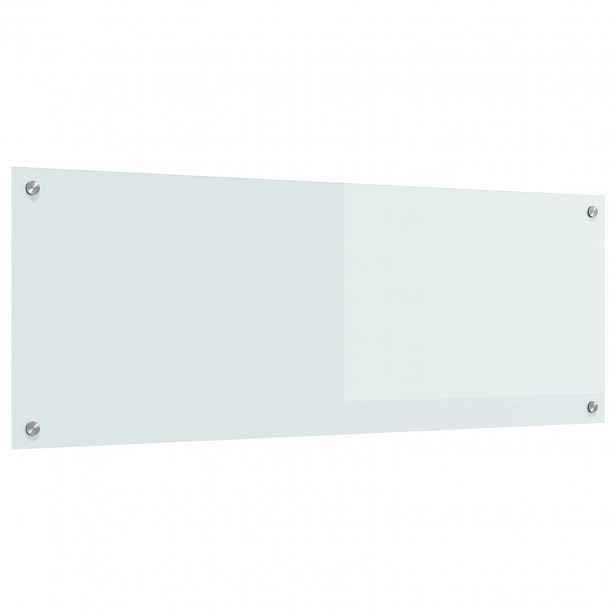 vidaXL Kuchyňský obklad Bílá 110 x 40 cm tvrzené sklo