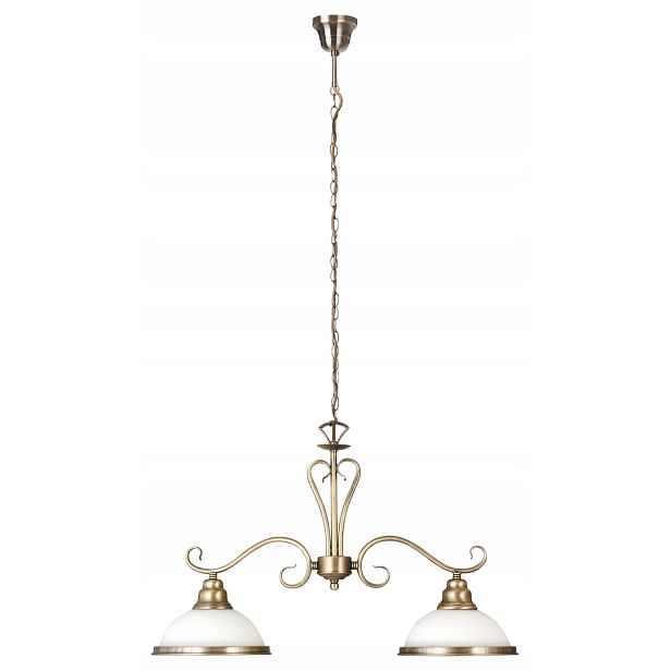 Závěsná lampa Rabalux Elisett bronzová, 2xE27 60W, IP20, klasický design