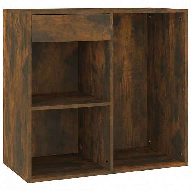 vidaXL Kosmetická skříňka kouřový dub 80 x 40 x 75 cm kompozitní dřevo
