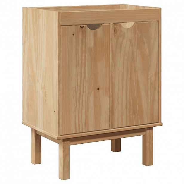 vidaXL Koupelnová skříňka pod umyvadlo OTTA 59x40x80 cm masiv borovice