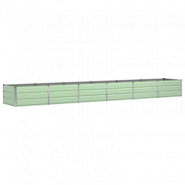 vidaXL Truhlík Zelená 480 x 80 x 45 cm Ocel