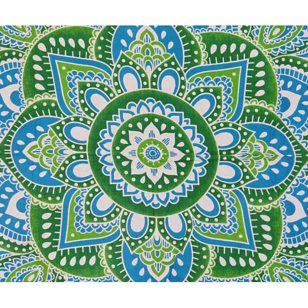 XXL Indická Přikrývka Závěs Ubrus Mandala 210x230 402