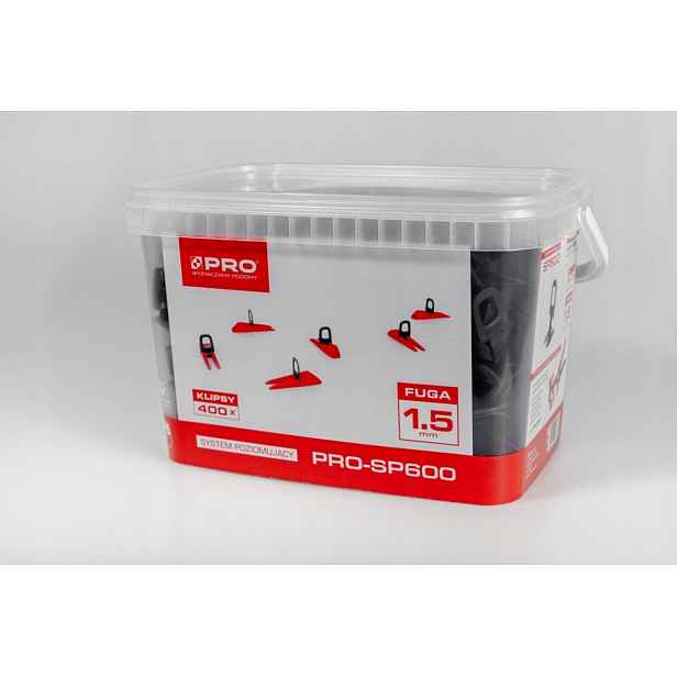 Nivelační systém klipy 400ks Pro 1.5 mm SP600