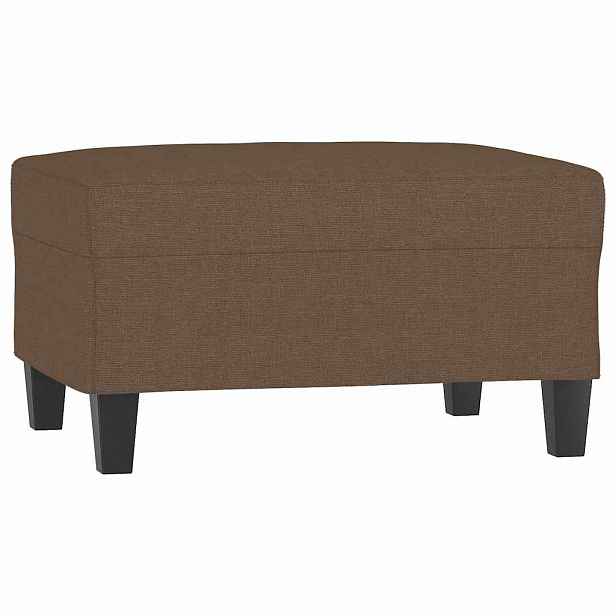 vidaXL Podnožka hnědá 70x55x41 cm textil