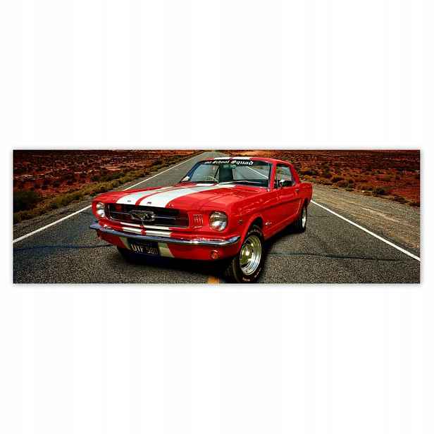 Plakáty 200x66 Červený Ford Mustang Usa