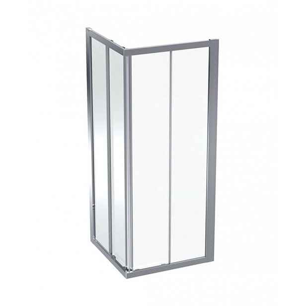 Geberit GEO - Sprchový kout 80x80 cm, stříbrná/ čiré sklo 560.112.00.2