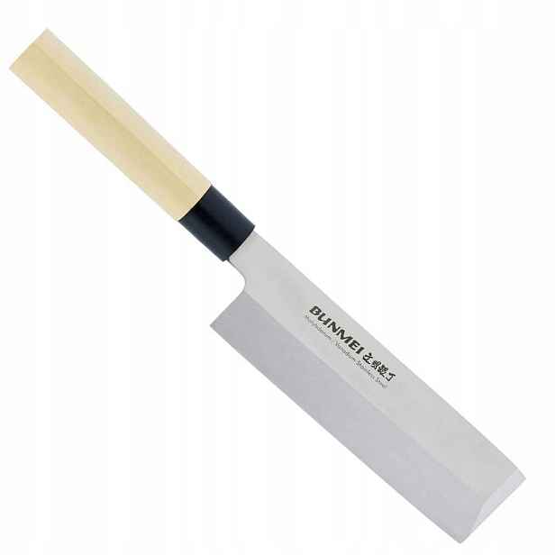 Bunmei Japonský ostrý Nůž Kuchyňský sekáček Usuba na sekání 56-57 Hrc 18 cm