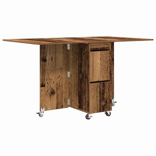 vidaXL Jídelní stůl 140 x 80 x 77 cm Kompozitní dřevo Staré dřevo