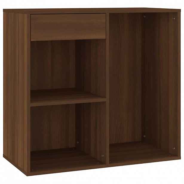 vidaXL Kosmetická skříňka hnědý dub 80 x 40 x 75 cm kompozitní dřevo