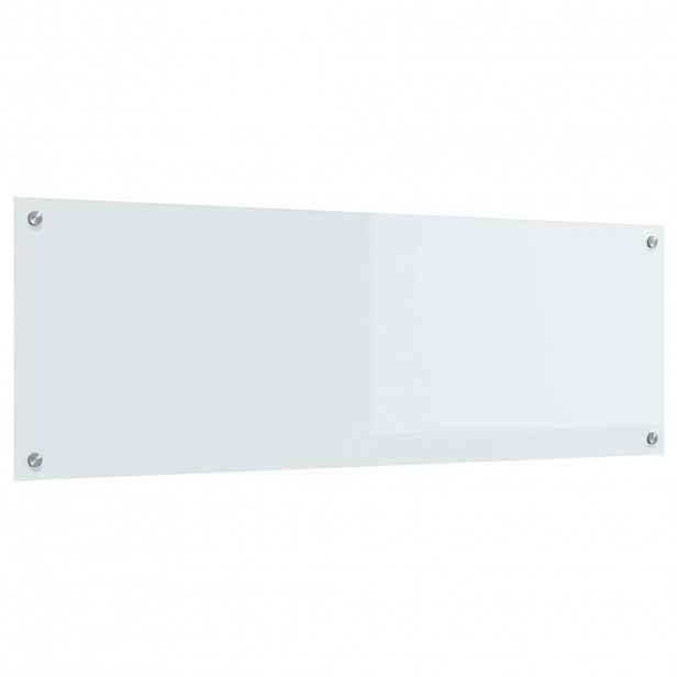 vidaXL Kuchyňský obklad Bílá 120 x 40 cm tvrzené sklo