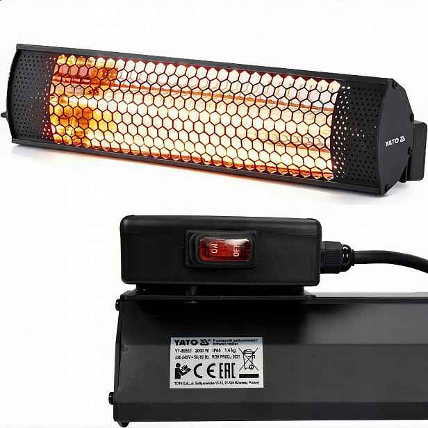 Infračervený zářič 2000W Yato YT-99531
