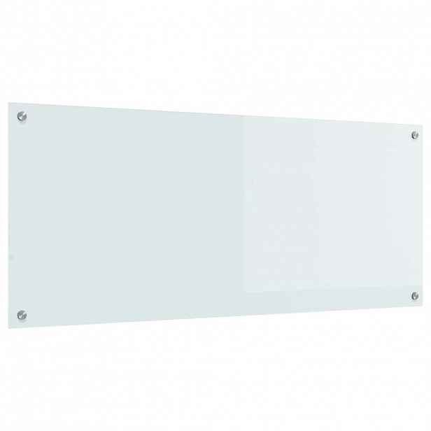 vidaXL Kuchyňský obklad Bílá 120 x 50 cm tvrzené sklo