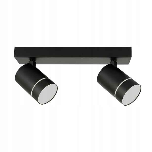 Italux Selma stropní reflektor 2xLED 10W 4000K černý pohyblivý IP20