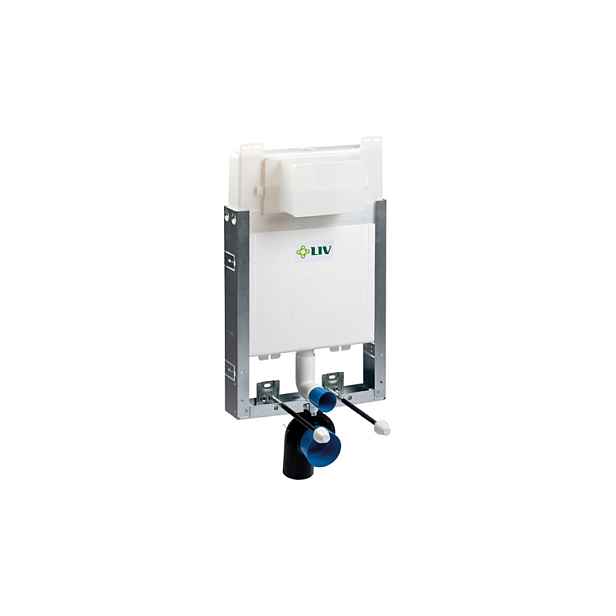 Liv-Fluidmaster LIV-MOUNT-MEDITERAN 9052 – modul pro zazdění s nádržkou pro závěsnou WC mísu - hloubka modulu jen 9 cm