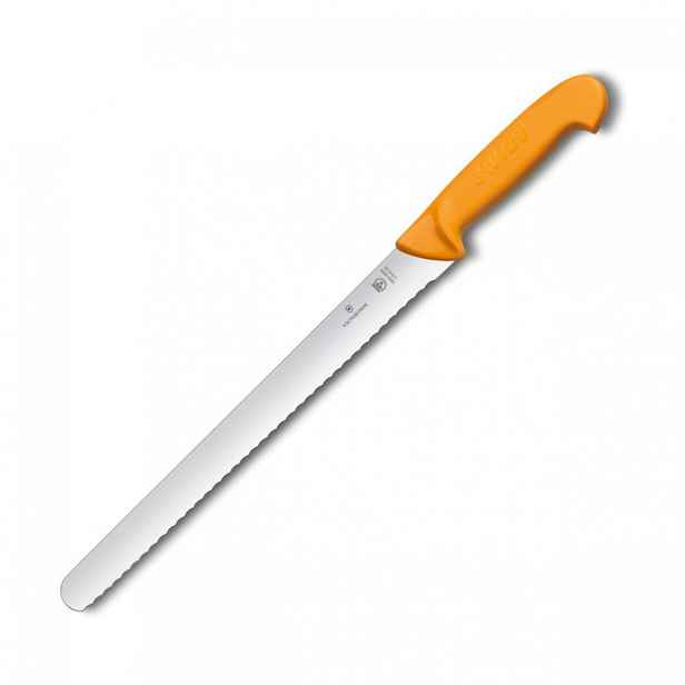 Nůž na plátkování 25 cm Victorinox Swibo vlnitá čepel 5.8443.25