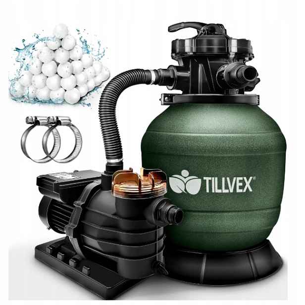 Písková filtrace tillvex 13 200 l/h pro 40 000 l