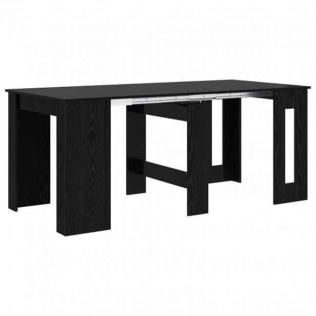 vidaXL Jídelní stůl 180 x 85 x 75 cm Kompozitní dřevo Černý dub