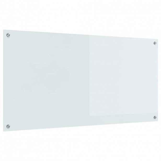 vidaXL Kuchyňský obklad Bílá 120 x 60 cm tvrzené sklo