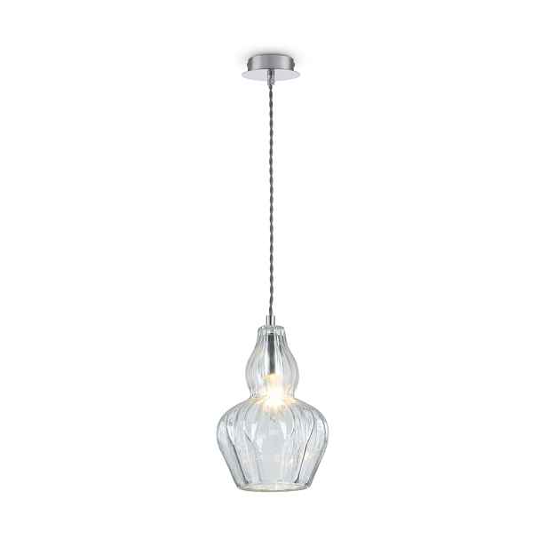 Závěsná skleněná lampa s ozdobným stínidlem Maytoni