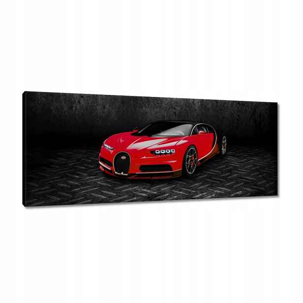Obrazy 100x40 Červené sportovní auto