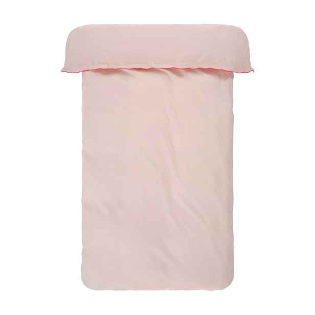 Červené/světle růžové povlečení na dvoulůžko/prodloužené z bavlněného perkálu 200x220 cm Pivot – Jotex