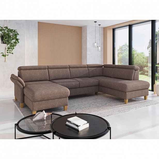 Sit & More SEDACÍ SOUPRAVA, textil, cappuccino