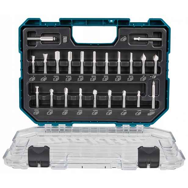 Sada 22 Fréz Do Frézky 8mm Makita D-74784
