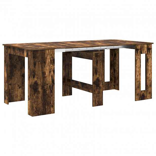 vidaXL Jídelní stůl 180 x 85 x 75 cm Kompozitní dřevo Kouřový dub